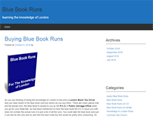 Tablet Screenshot of bluebookruns.com